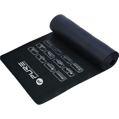 8. NBR EXERCISE MAT BLACK 183x58x1CM PURE 2 IMPORVE