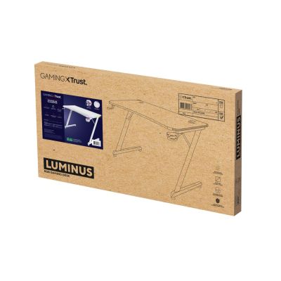 13. TRUST GXT 709W LUMINUS RGB WHITE Gaming Desk