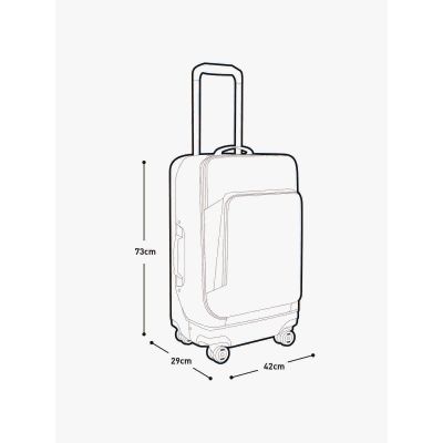 7. EVOC 4-Wheel Trolley 100 suitcase violet/black