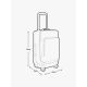 7. EVOC 4-Wheel Trolley 100 suitcase violet/black