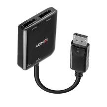 Lindy 38430 DisplayPort 21600 Mbit/s Hubs and Concentrators Black