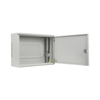 7. Lanberg rack cabinet, wall-mounted, 19" 4U+3U, 540x200, low-profile, gray (assembled)