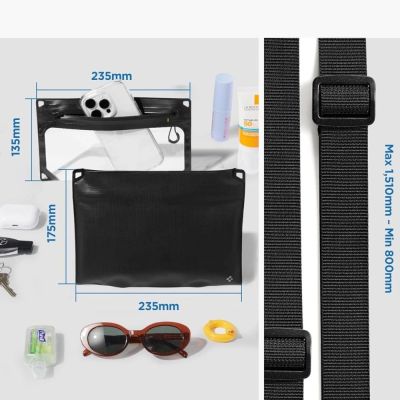 8. Spigen A640 Waterproof Phone Bag - Black