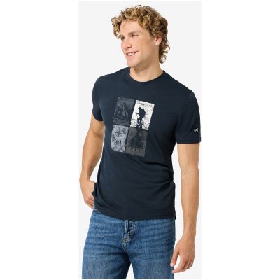 4. Men's short-sleeve SUPER.NATURAL M GO HIKING TEE, navy