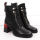 7. D&amp;A S.Barski ankle boots with decorative heel Premium Collection W MR880-132 OLI270