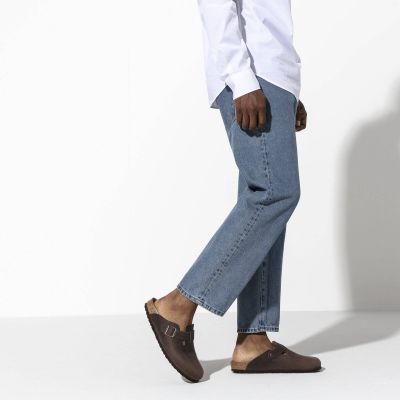 4. Birkenstock Boston Habana Oiled Leather Regular Wide Women's/Men's Clogs (0860131)