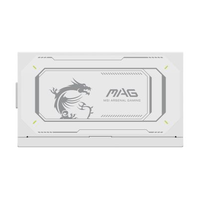 8. MSI MAG A1000GL PCIE5 WHITE Power Supply Module 1000W 24-pin ATX ATX White