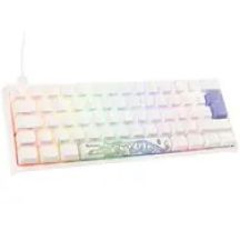 Klawiatura do gier Ducky One 2 Pro Mini White Edition, dioda LED RGB - wiśniowa czerwień (DKON2061ST-RDEPDWWT2)