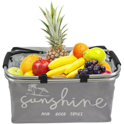 7. FOLDABLE THERMAL TRAVEL BASKET 35L REDCLIFFS GRAY