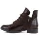 3. Women's patent leather ankle boots, brown, Vinceza HX27-16524