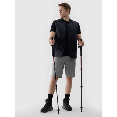 3. Men's trail running vest with primaloft black eco fill 4F