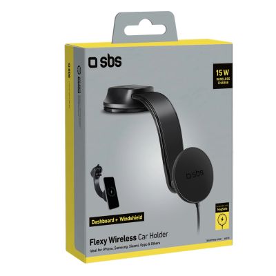 2. Smartphone holder with inductive charger SBS TESUPPMAG15W2115W compatible with MagSafe - black