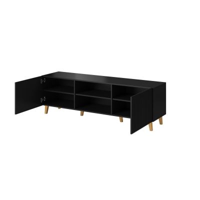 TV cabinet PAFOS 150x40x52 black matt