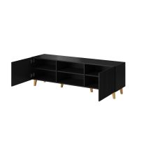 TV cabinet PAFOS 150x40x52 black matt