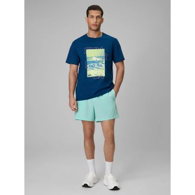 4. Men's regular printed T-shirt 4F 4FWSS26TTSHM2783-46S
