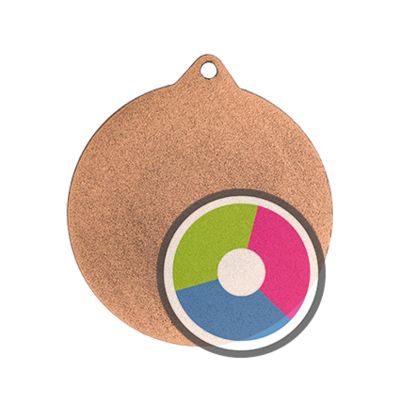 Medal with luxor jet print