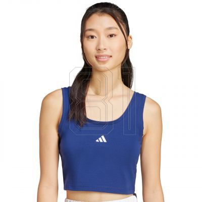 4. adidas Essentials Small Logo Cotton Lifestyle Tank W JC5939