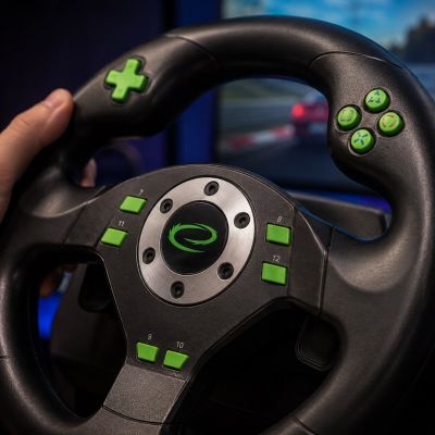 21. Esperanza Drift EGW101 steering wheel (PC, PS3; black)