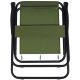 9. CAMPING CHAIR WITH ARMRESTS 52x44x75CM FOLDING GREEN