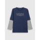 8. Loose longsleeve with print for boys 4F 4FJRSS26TLONM631-31S