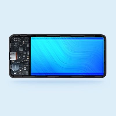 10. Baseus Airpow Fast Charge 20W 30000mAh Power Bank with USB-C - USB-C 30cm Cable - Black