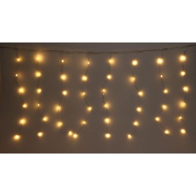 13. CHRISTMAS TREE LIGHTS LIGHT CURTAIN OUTSIDE/INTERNAL 400 LED WW 200X200CM WITH REMOTE CONTROL WARM WHITE