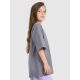 4. Oversized T-shirt with print for girls 4F 4FJRAW25TTSHF3197-22S