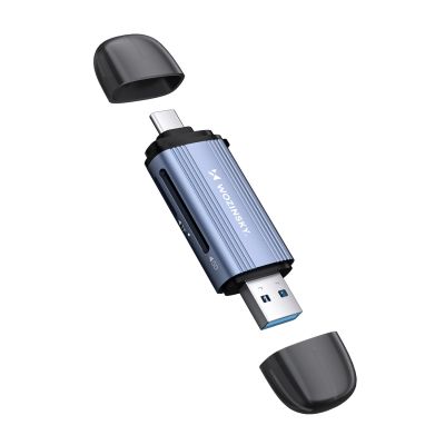 5. Wozinsky WCR-5G Memory Card Reader for SD and microSD USB-A 3.0 / USB-C 3.0 Aluminum - Gray
