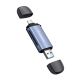 5. Wozinsky WCR-5G Memory Card Reader for SD and microSD USB-A 3.0 / USB-C 3.0 Aluminum - Gray