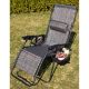 8. FOLDABLE GARDEN CHAIR MULTIFUNCTIONAL 175X52/65X107CM GRAY