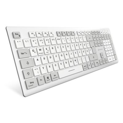 Sharkoon OfficePal K30W wh keyboard Home/Office USB QWERTZ German White