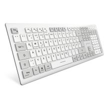 Sharkoon OfficePal K30W wh keyboard Home/Office USB QWERTZ German White