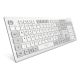 Sharkoon OfficePal K30W wh keyboard Home/Office USB QWERTZ German White