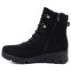 3. Women's black suede wedge ankle boots M.Daszyński MR23109A-3