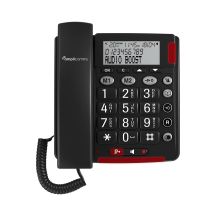 amplicomms Bigtel 48 Plus Analog Phone Caller Name and ID Dark Gray