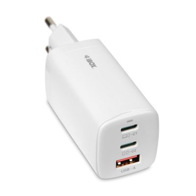 8. I-BOX C-65 GAN PD65W WALL CHARGER CABLE, WHITE