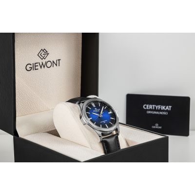7. Giewont Elegance Sapphire Men's Watch Black and Blue GW5160-A3
