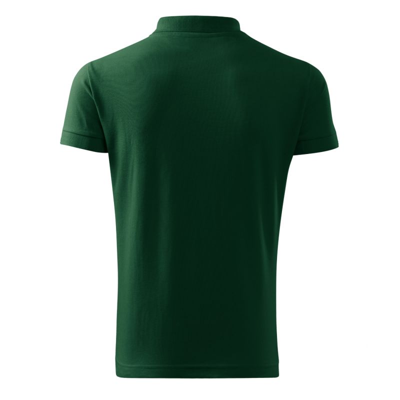 3. Malfini Cotton M MLI-212D3 dark green polo shirt
