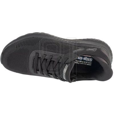 3. Skechers Slip-Ins: BOBS Squad Chaos - Solid Step 118312-BBK Black 42.5