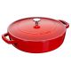 7. Deep Braising Pan with Lid Staub – 24 cm, Red