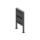 2. EDBAK POK101 55" floor stand, maximum weight (load capacity) 80 kg, black