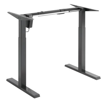 Ergo Office electric height-adjustable desk, gray, max height 123cm, 80 kg - without top, for sitting-standing work, ER-433
