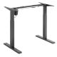 Ergo Office electric height-adjustable desk, gray, max height 123cm, 80 kg - without top, for sitting-standing work, ER-433