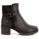 7. Women's insulated ankle boots with a block heel, brown, Potocki SZ12873