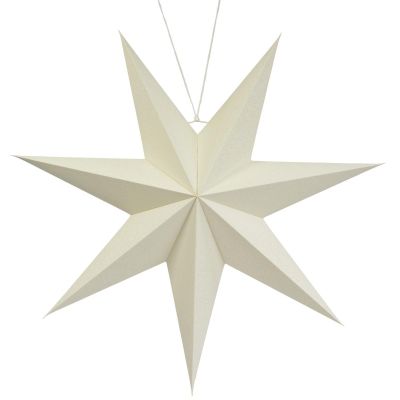 2. DECORATIVE HANGING PAPER STAR 75CM WHITE