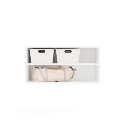 2. OPENO 100 Top Shelf, White – Modular Wardrobe Shelf, 100 cm, for the Bedroom
