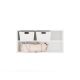 2. OPENO 100 Top Shelf, White – Modular Wardrobe Shelf, 100 cm, for the Bedroom