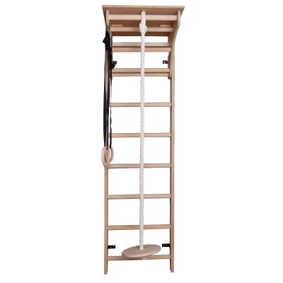 21. LADDER WITH WOODEN BAR AND ACCESSORIES BENCHK 112+A204