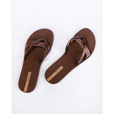 4. Ipanema Kirei women's flip-flops, fashionable and comfortable, brown for the beach
