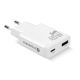 2. EVERACTIVE GAN WALL CHARGER 1 X USB, 1 X USB-C QUICK CHARGE 3.0 45W WHITE SC-460Q